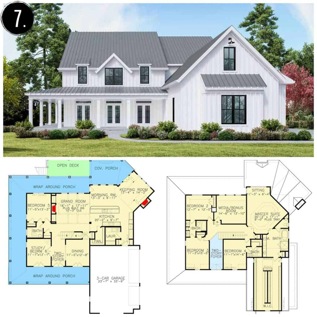 10 Amazing Modern Farmhouse Floor Plans Rooms For Rent Blog - Farm Houses Floor Plans