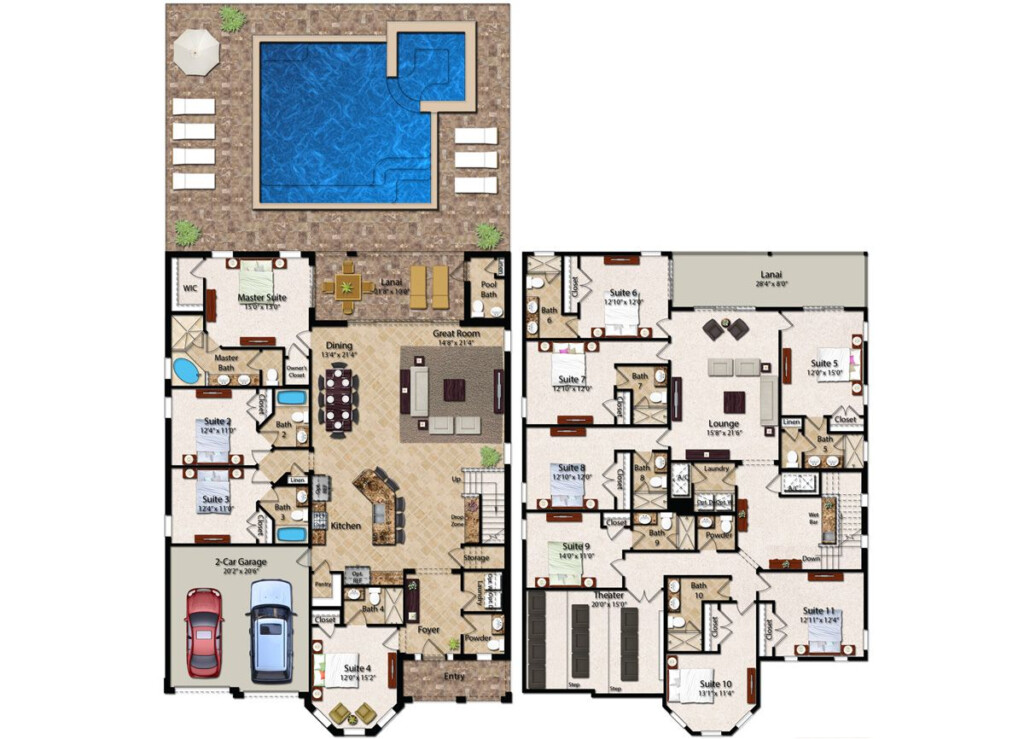 10 Bedroom House Floor Plans House Plans - 10 Bedroom House Floor Plans