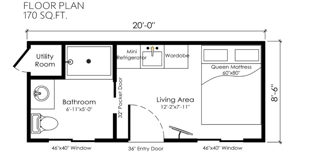 10 X 20 Tiny House Floor Plans Viewfloor co - 10X20 Tiny House Floor Plans