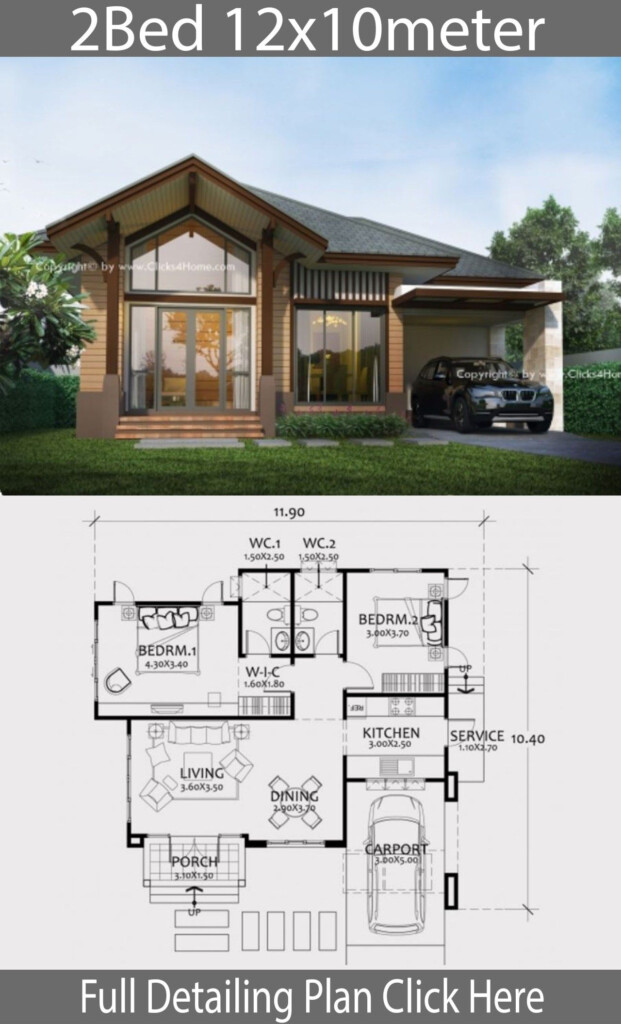 100 Stunning A House Plan For 2 Bedroom Not To Be Missed - Floor Plan For 2 Bedroom House