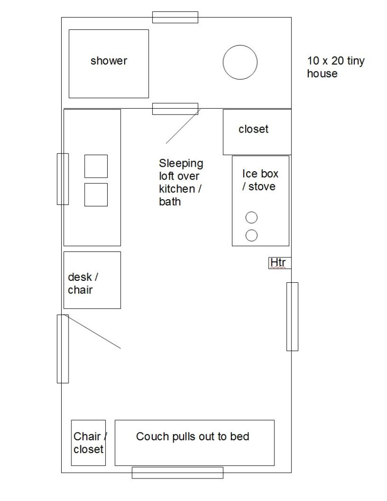 10X20 Tiny House Floor Plans In 2020 Tiny House Floor Plans Floor  - 10X20 Tiny House Floor Plans