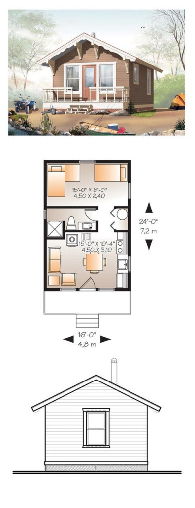 11 Best 16x16 Images Tiny House Plans Small Cabin Small House Plans - 16X16 Tiny House Floor Plans