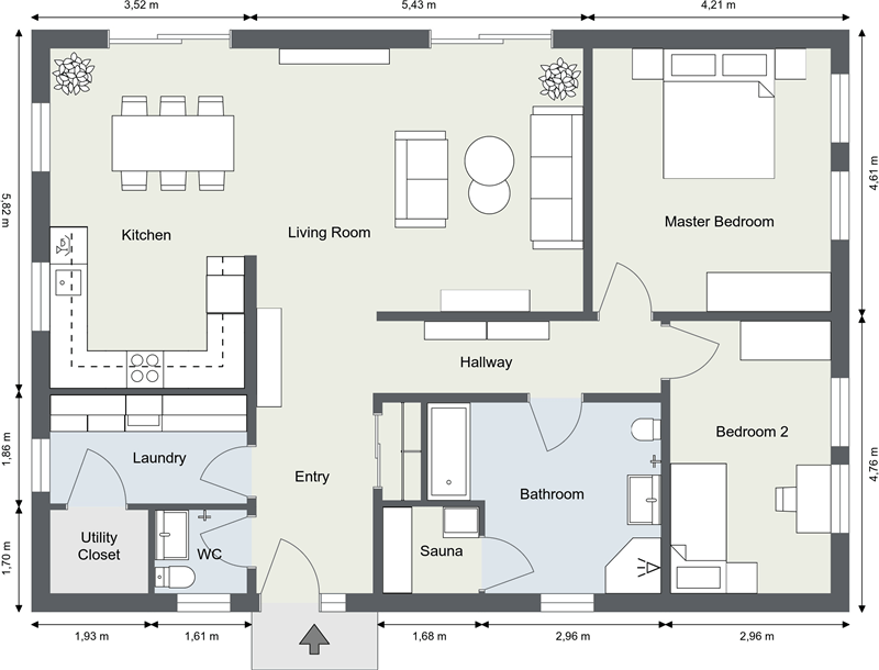 12 Examples Of Floor Plans With Dimensions - Example Of Floor Plan Of A House