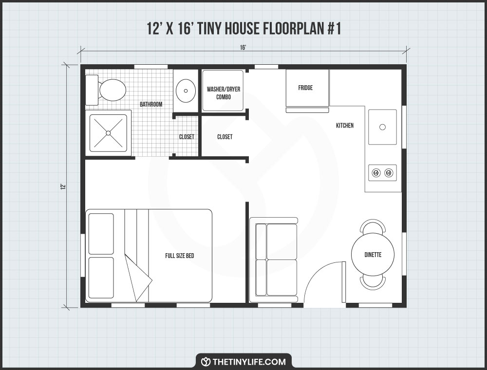 12 X 16 Tiny Home Designs Floorplans Costs And More The Tiny Life - 12X16 Tiny House Floor Plans