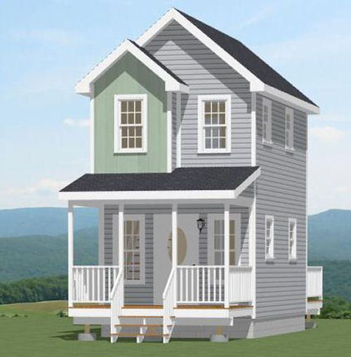 12x20 Tiny House PDF Floor Plan 464 Sq Ft Model 3 In Home  - 12X20 House Floor Plans