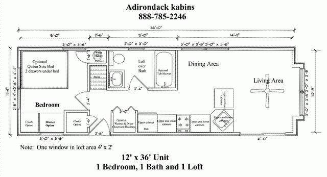 12x36 1 bed Floor Plan 1 htm Tiny Houses Plans With Loft Cabin Floor  - 12X36 Tiny House Floor Plans