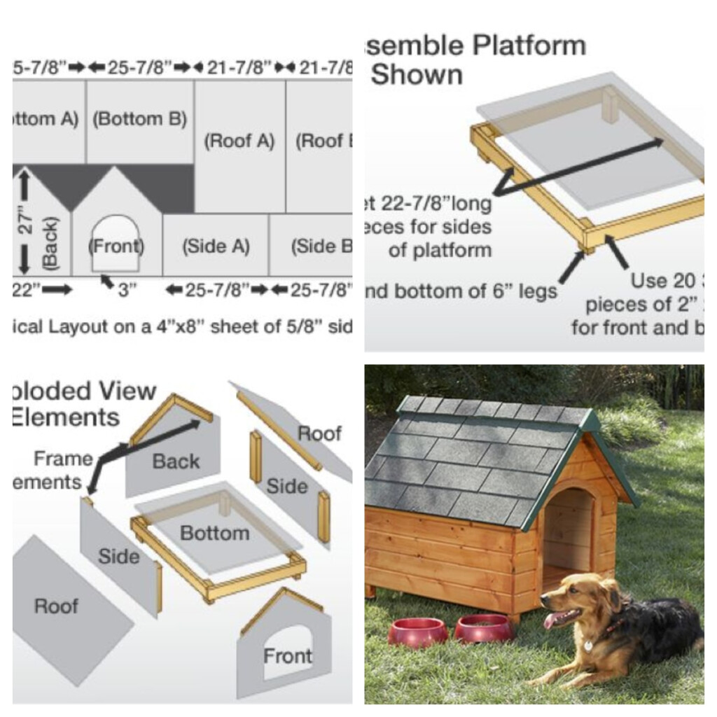 14 DIY Dog Houses How To Build A Dog House Plans Blueprints  - Dog House Floor Plans