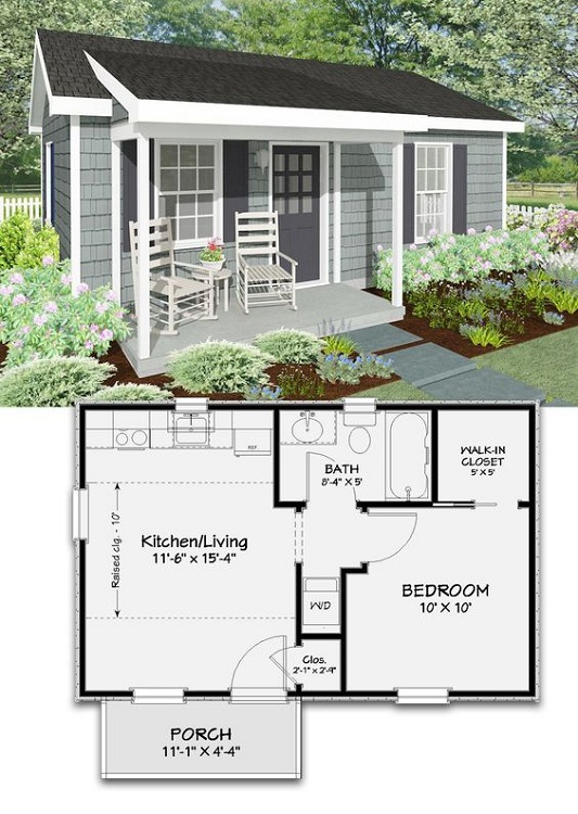 15 Budget Friendly Tiny House Plans For Maximum Comfort - Compact House Floor Plans