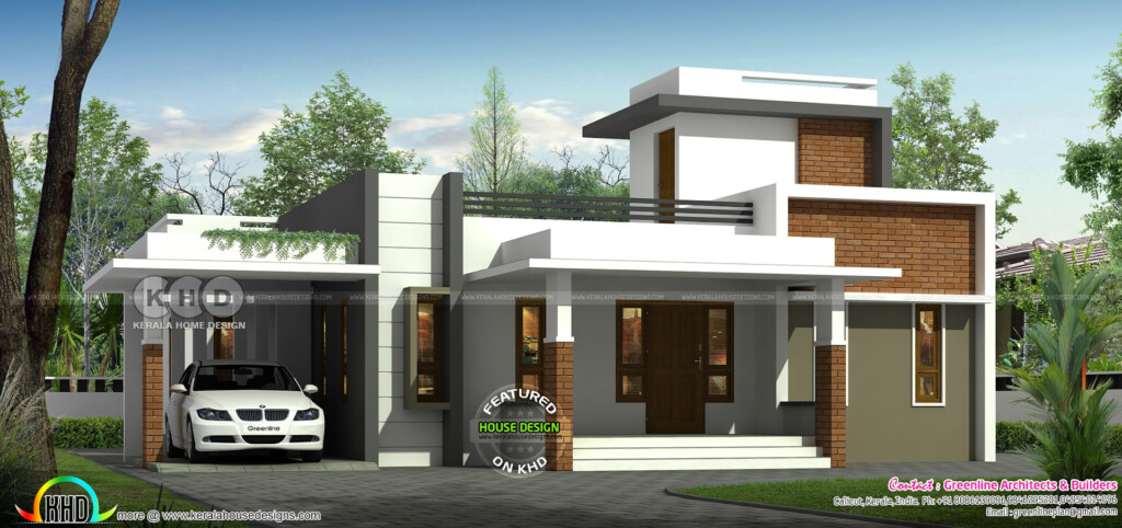 1500 Sq ft 3 BHK Single Floor Modern Home Kerala Home Design And  - 1500 Sq Ft House Plans Single Floor