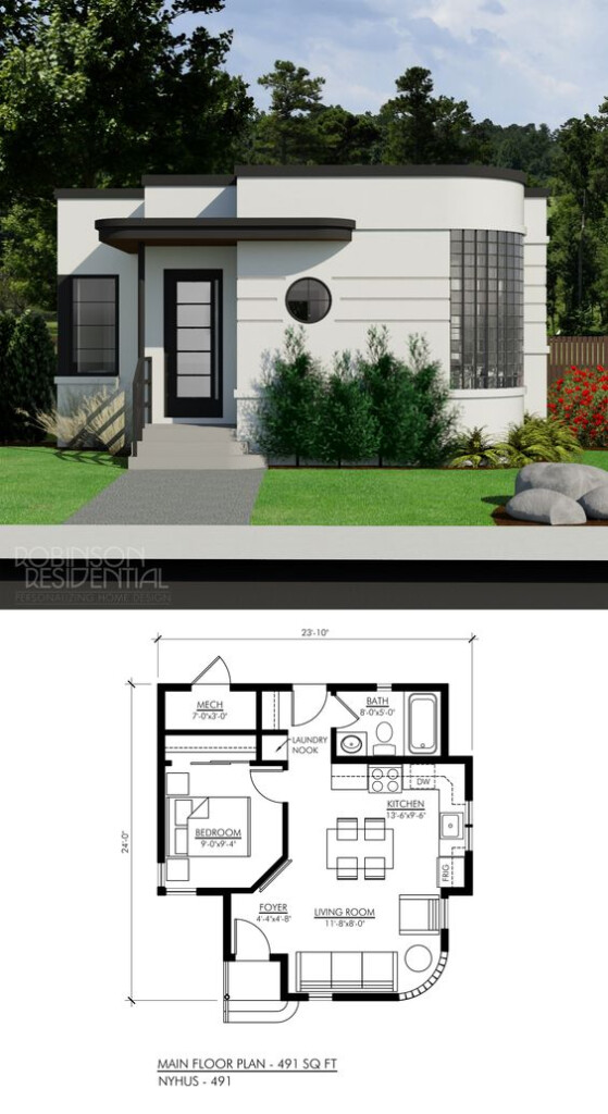 18 Small House Designs With Floor Plans And Decors - Simple Small House Design With Floor Plan