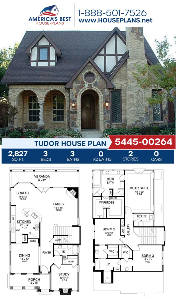 18 Tudor House Plans With Basement Information - Tudor Manor House Floor Plan