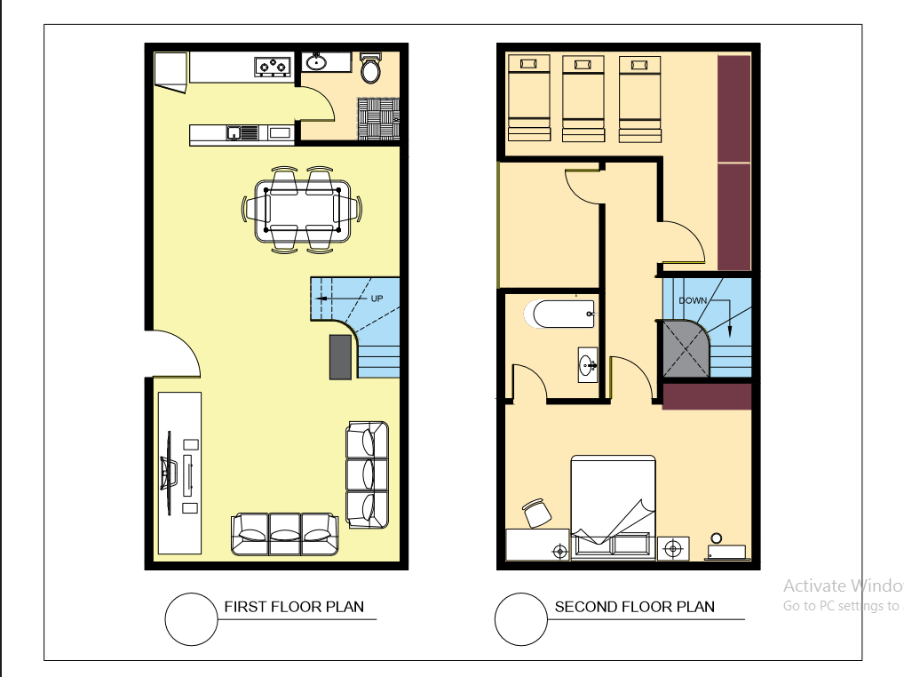 2 Storey Floor Plan 2 CAD Files DWG Files Plans And Details - 2 Storey House Floor Plan With Dimensions