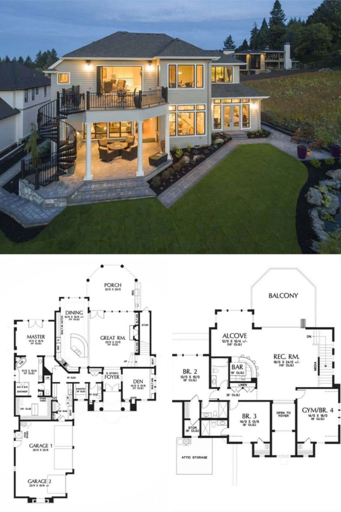 2 Storey Modern House Design With Floor Plan Floorplans click - Two Story Modern House Floor Plans