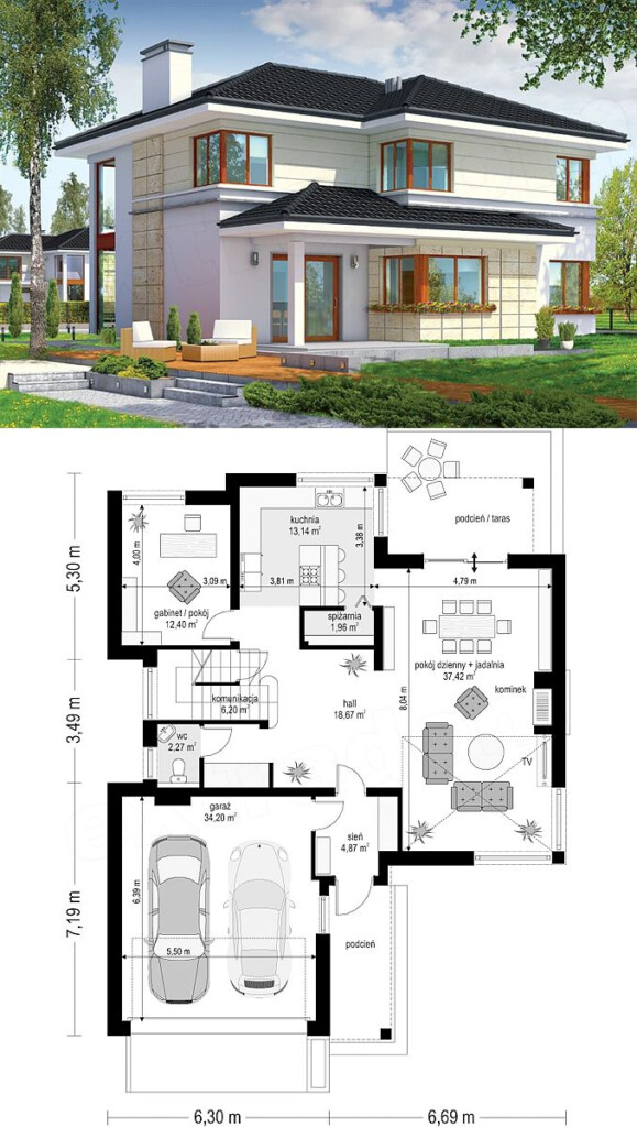 2 Story Floor Plans With Basement Architectural Design Ideas - 2 Story House With Basement Floor Plans