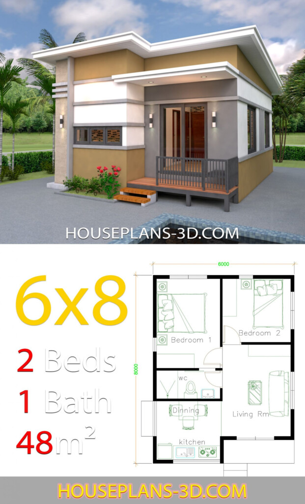 20 Small 2 Bedroom House Plans MAGZHOUSE - Small 2 Bedroom House Floor Plans