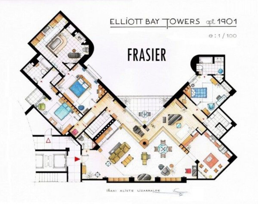 25 Perfectly Detailed Floor Plans Of Homes From Popular TV Shows  - Floor Plans Of Tv Houses