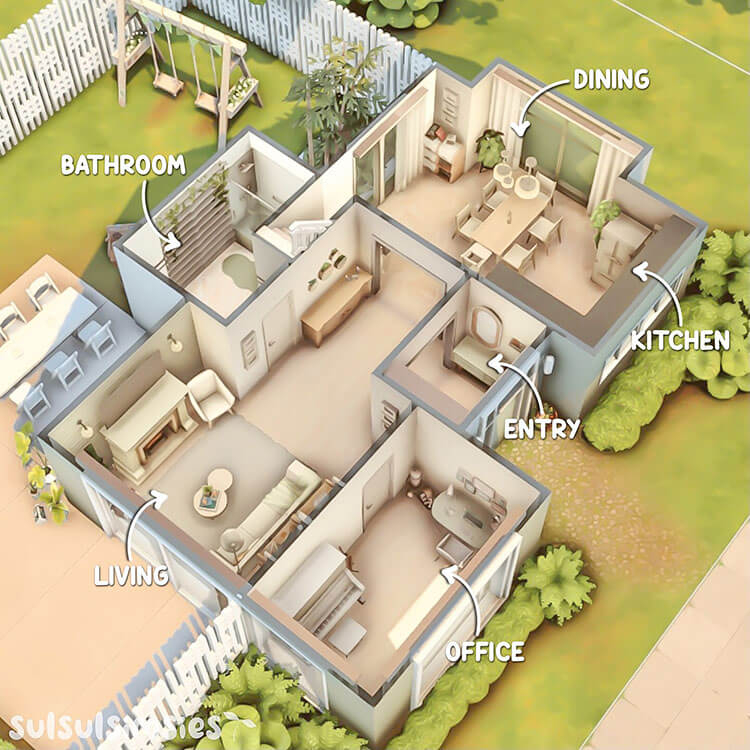 25 Sims 4 House Layouts and Floor Plans To Build Your Dream Home  - Sims 4 House Floor Plans