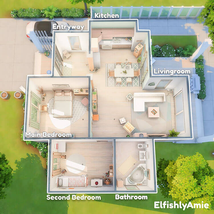 25 Sims 4 House Layouts and Floor Plans To Build Your Dream Home  - Floor Plans For Sims 4 Houses