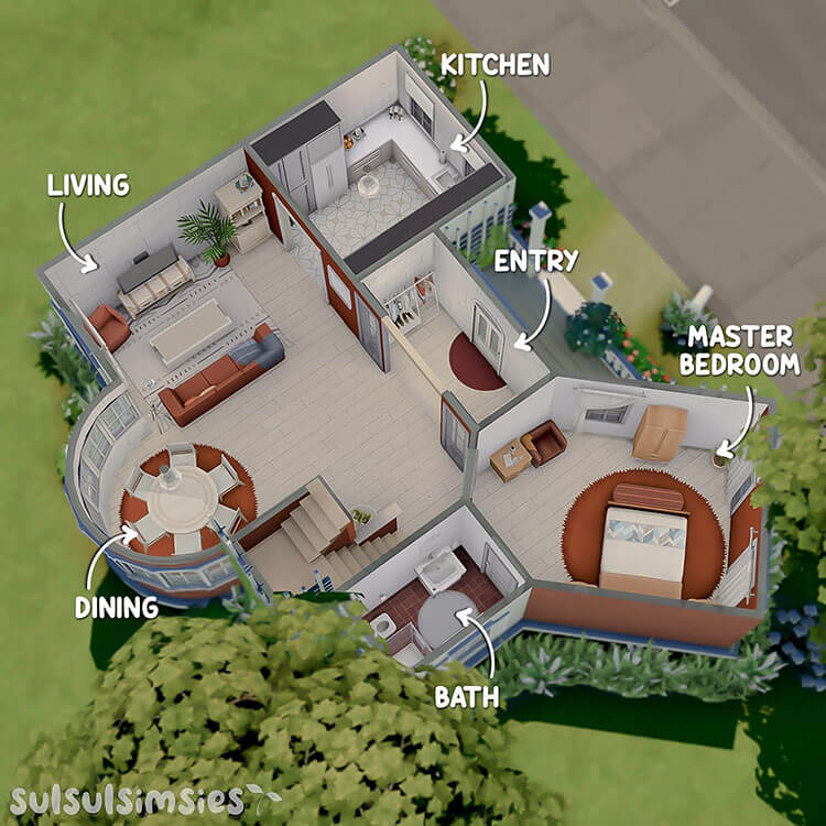 25 Sims 4 House Layouts and Floor Plans To Build Your Dream Home  - Sims House Floor Plans