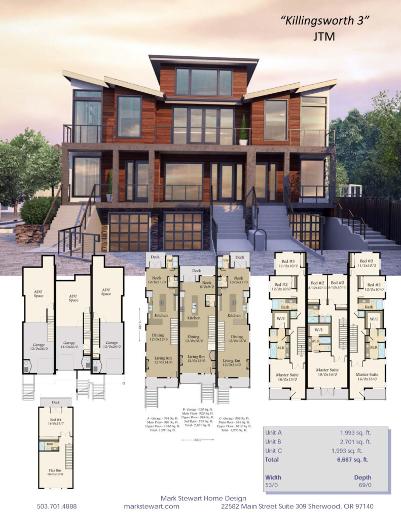 27 Splendid Townhouse Designs And Floor Plans Real Home Plans - Town House Floor Plan