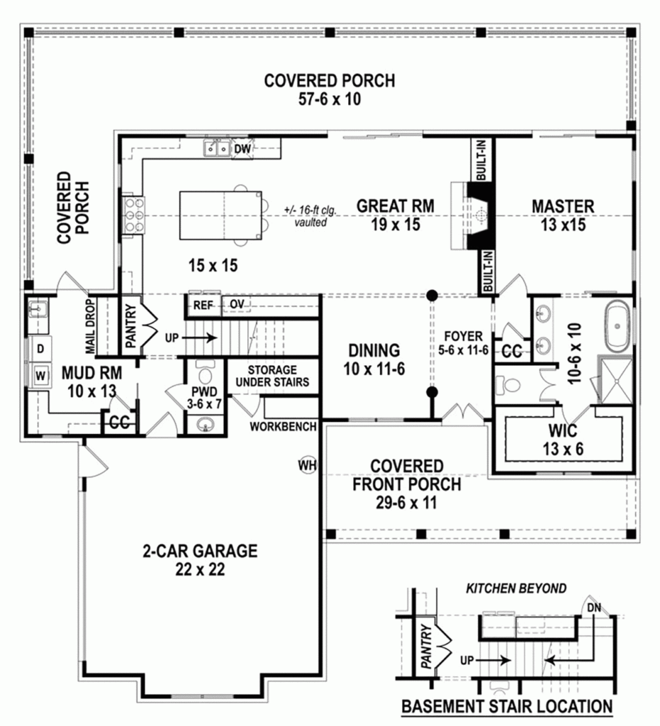 3 Bedroom 3 Bath House Plans - 3 Bed 3 Bath House Floor Plans