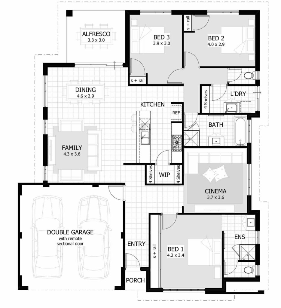 3 Bedroom House Floor Plans With Garage Flooring Ideas - 3 Bedroom House Floor Plans With Garage