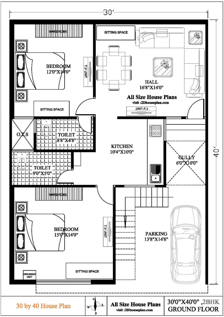 30 40 Site Ground Floor Plan Viewfloor co - Ground Floor 30X40 House Plans