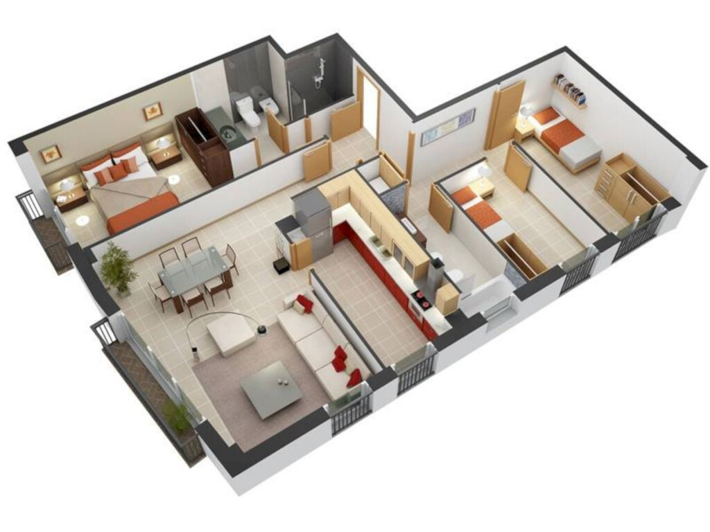 30 Modern 3D Floor Plans Help You To Make Your Dream Home Engineering  - Design Your House Floor Plan