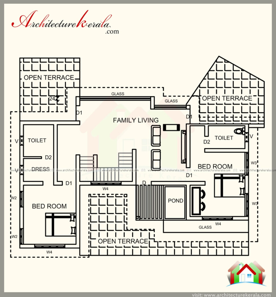 3000 SQUARE FEET HOUSE PLAN WITH 5 Bedrooms Acha Homes - 3000 Square Foot House Floor Plan