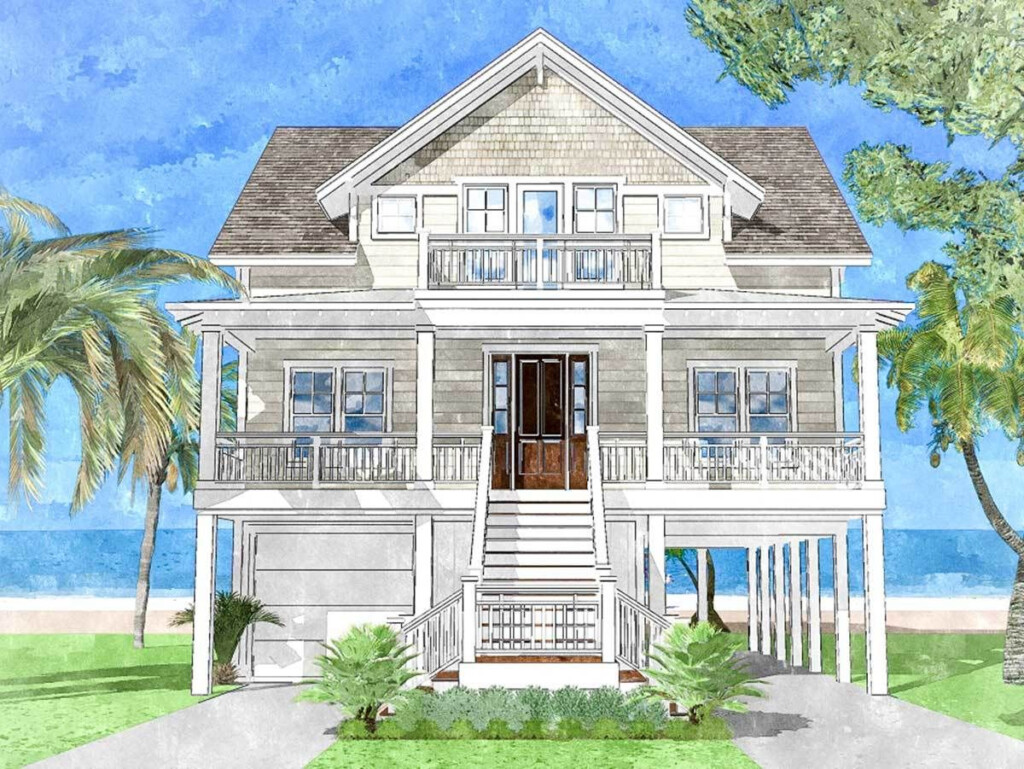 34 Best Coastal House Plans On Pilings Real Home Plans - Beach House Designs Floor Plans