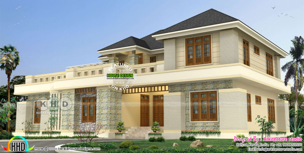 3500 Square Feet 4 Bedroom Modern House Plan Kerala Home Design And  - 3500 Sq Ft House Floor Plan