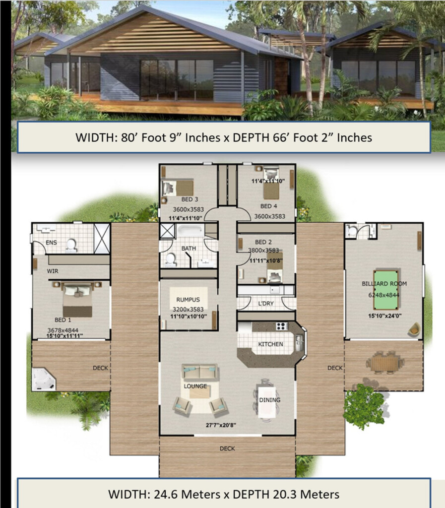 353Kr 4 Bed Pavilion House Plans 353 M2 Concept House Plans  - Pavilion House Floor Plans