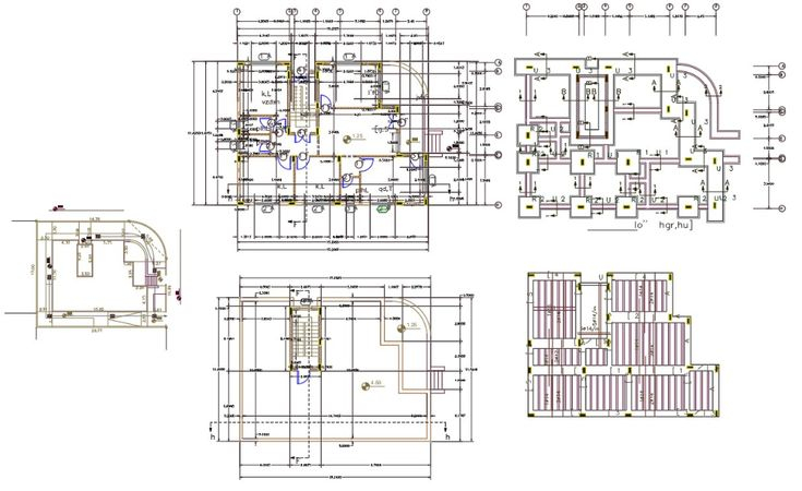 36 X 50 House Plan DWG File 120 Square Yards Residential Building  - 36 X 50 House Floor Plans