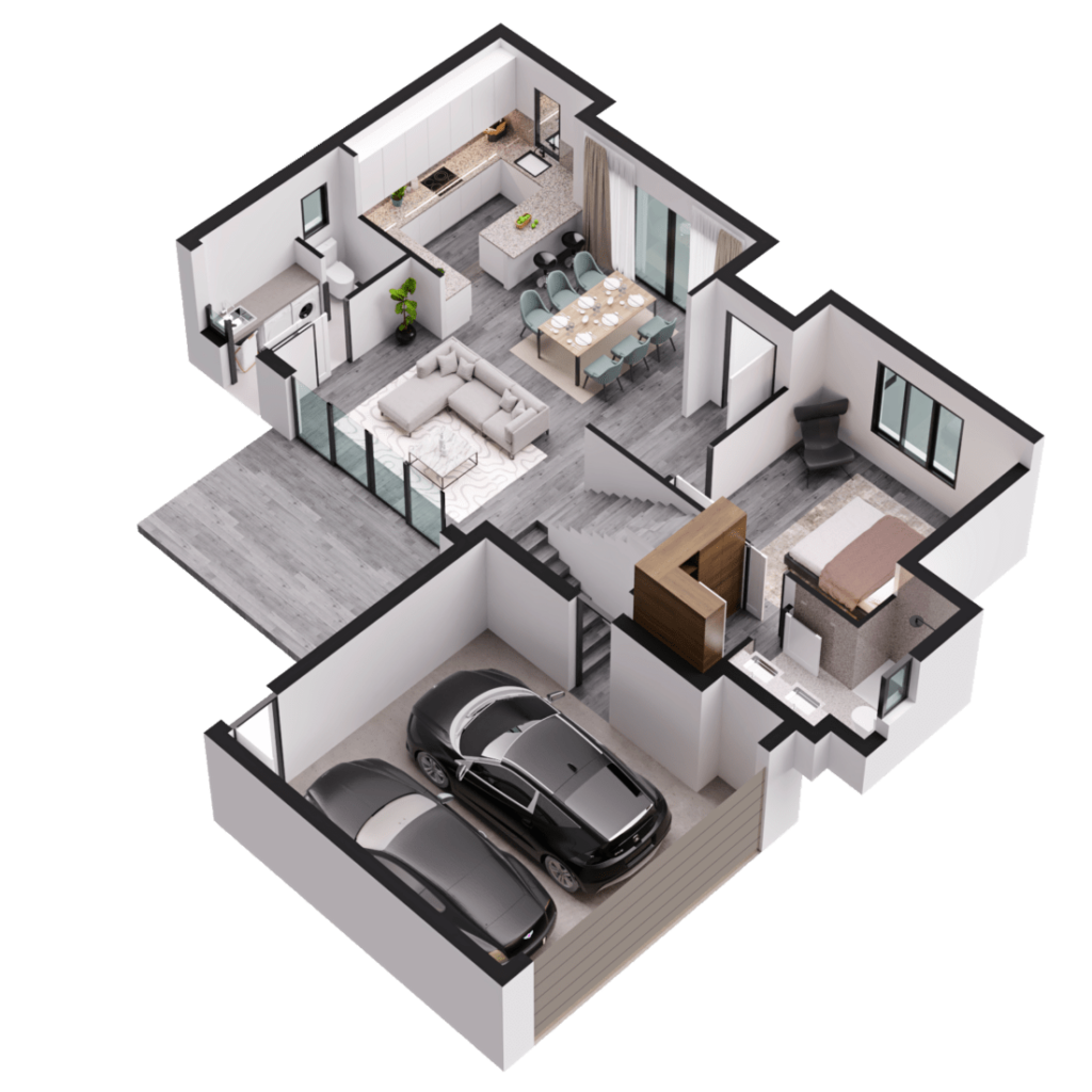 3D Floor Plans With Dimensions House Designer - House Floor Plan Designer