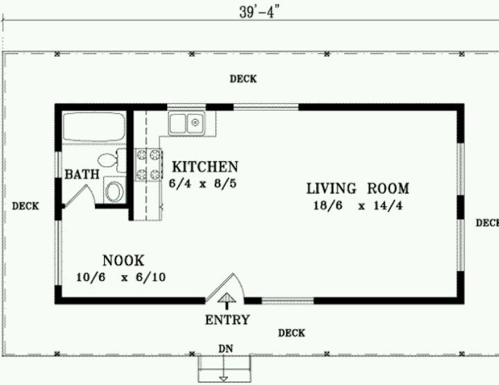 480 Sq Ft Farmhouse Style House Plans Tiny House Floor Plans  - 480 Sq Ft House Floor Plans