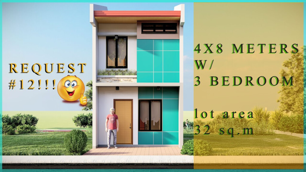 4X8 METERS TWO STOREY SMALL HOUSE DESIGN W 3 BEDROOM REQUEST 12  - 4X8 House Floor Plan