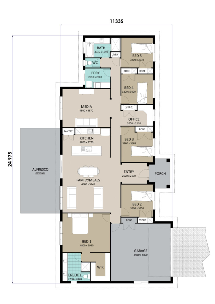 5 Bedroom Floor Plan With Dimensions Viewfloor co - 5 Bedroom House Floor Plans