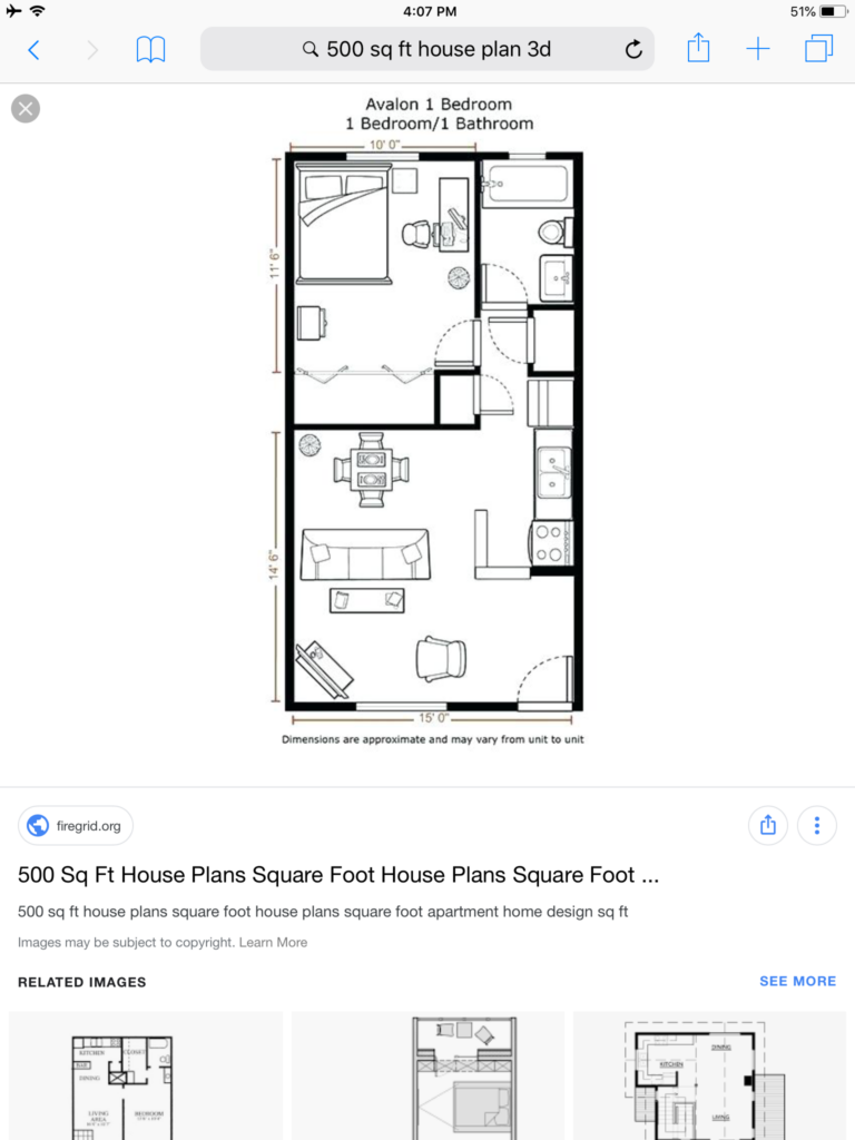 500 Sq Ft House Plan Maximizing A Small Space House Plans - 500 Sq Ft House Floor Plans