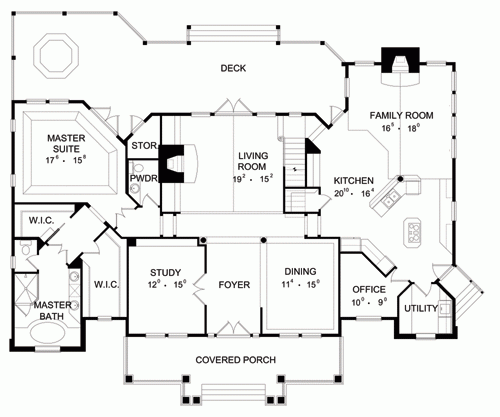 5058 3 Bedrooms And 3 Baths The House Designers - 3 Bed 3 Bath House Floor Plans