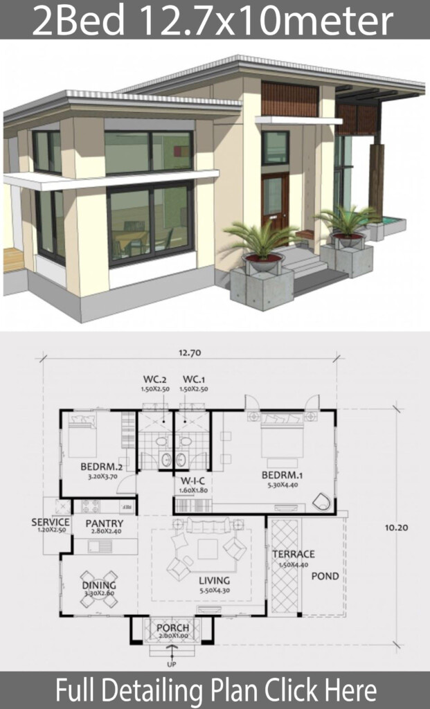 64 Charming 3 Bedroom Modern House Plans Voted By The Construction  - Modern Floor Plans For Houses