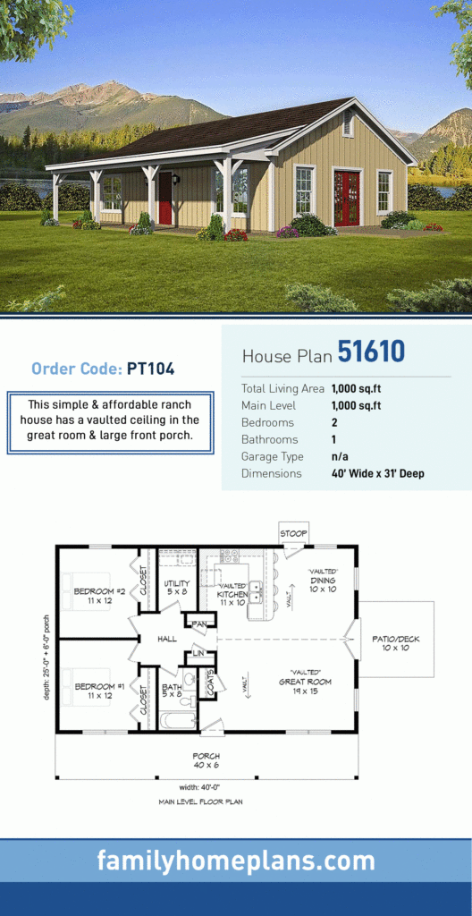 72 Beautiful Basic House Plan 2 Bedroom Ranch Voted By The  - Basic Ranch House Floor Plans