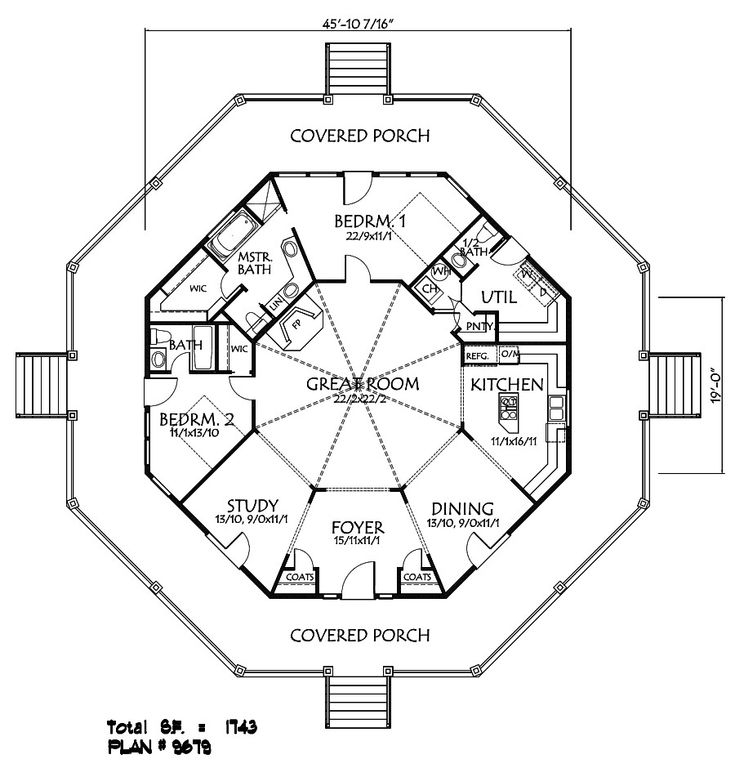 8 Best Hexagon Houses Images On Pinterest House Floor Plans  - Hexagon House Floor Plans