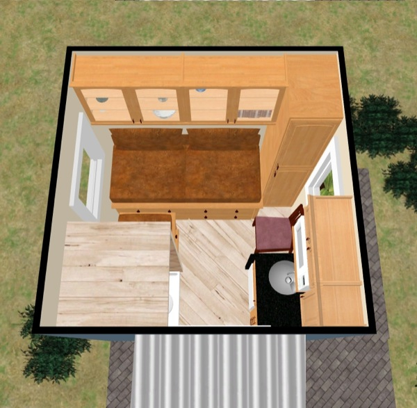 8x8 Tiny House Design By Kevin - 8X8 House Floor Plan