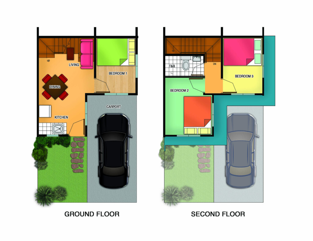 Alice Townhouse Floor Plan Lot Area 40 Sqm  - 40 Sqm House Floor Plan