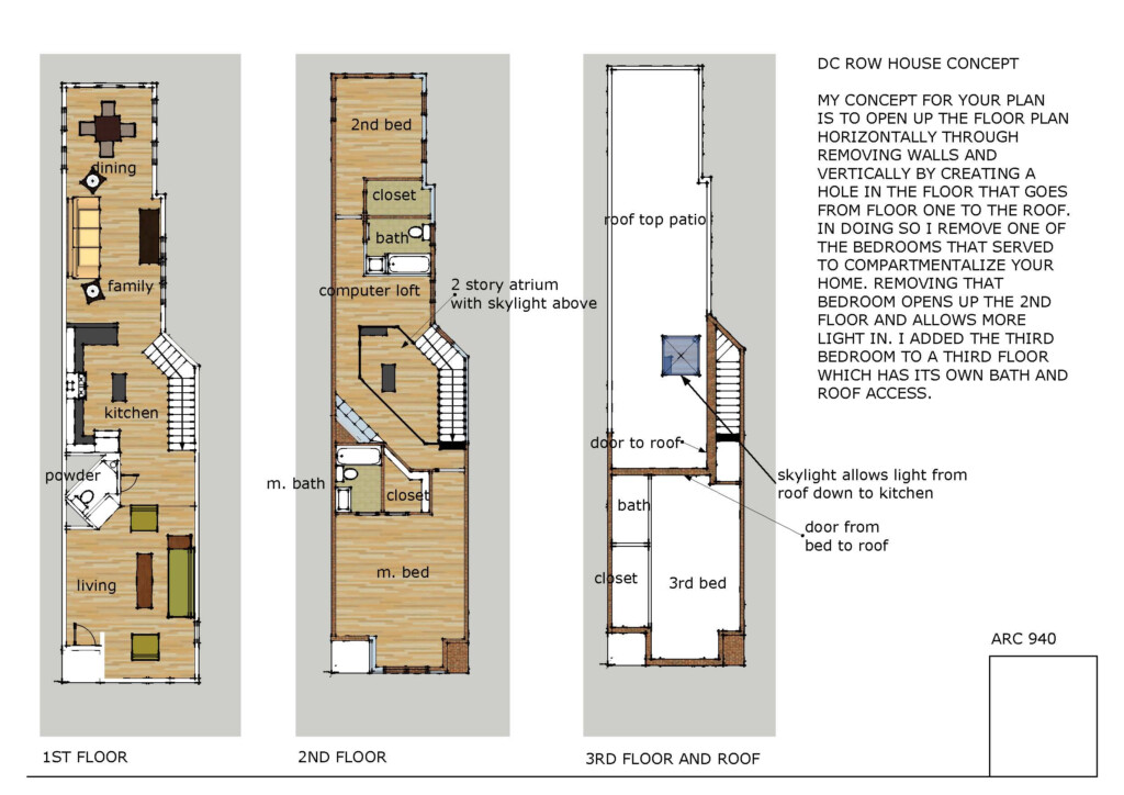 Arcbazar ViewDesignerProject ProjectHome Remodeling Designed By  - Dc Row House Floor Plans