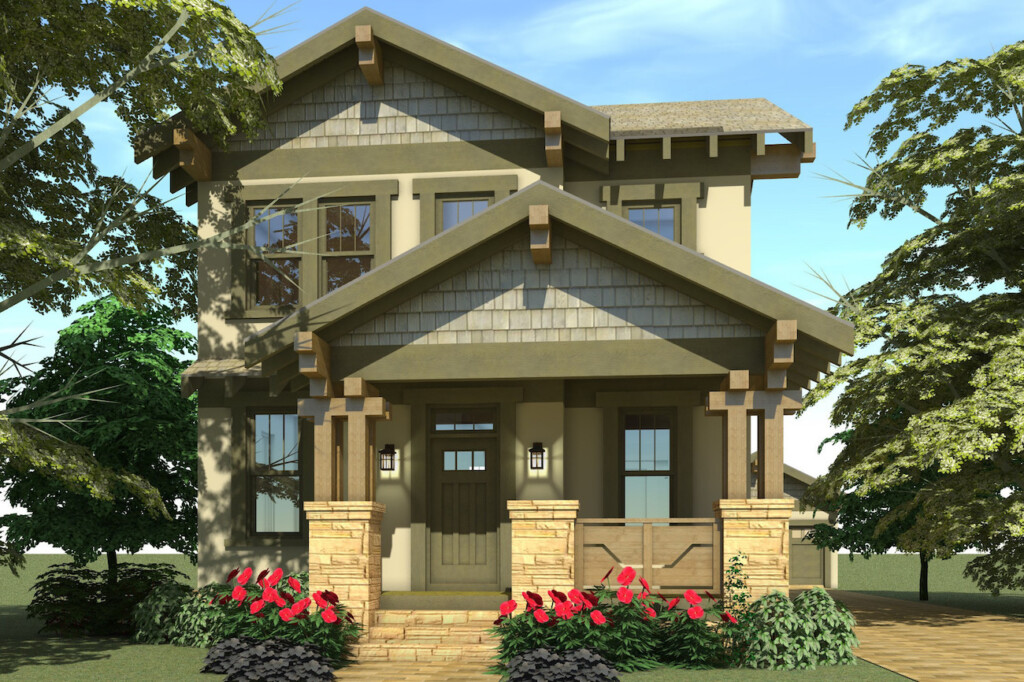 Arts And Crafts House Plan 116 1087 3 Bedrm 2080 Sq Ft Home  - Arts And Crafts House Floor Plans