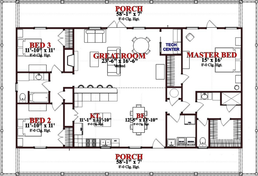 Beautiful 1800 Sq Ft Ranch House Plans New Home Plans Design - 1800 Sq Ft Ranch House Floor Plans