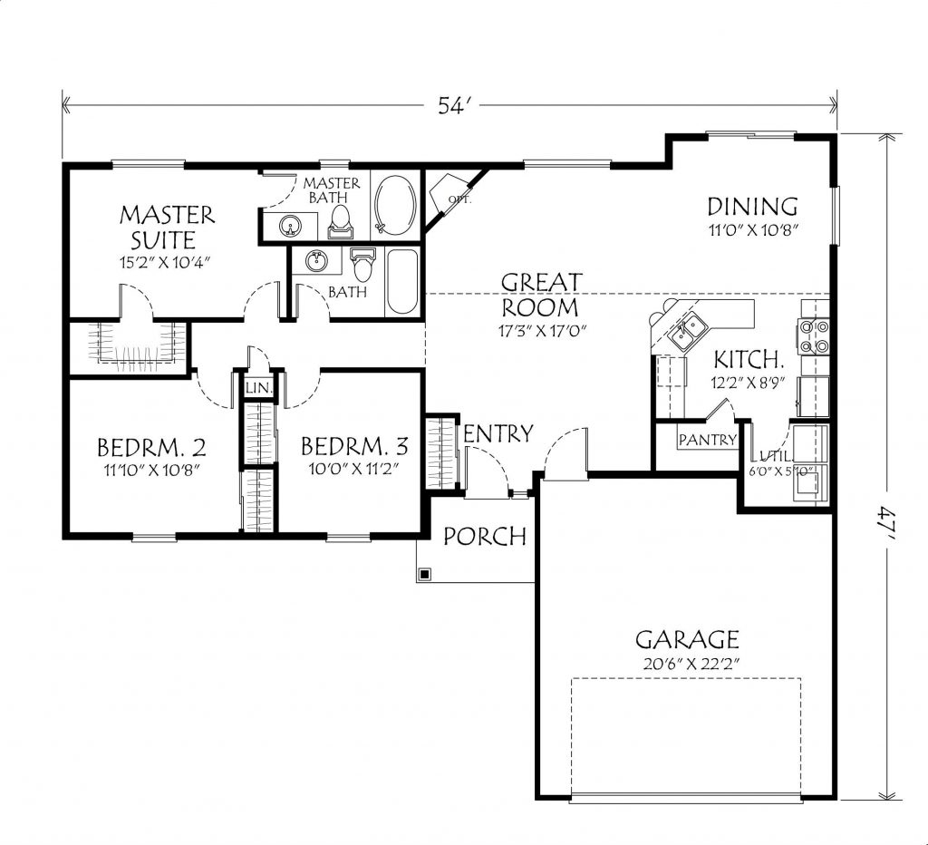 Beautiful Single Story Open Floor Plan Homes New Home Plans Design - 1 Story Open Floor House Plans