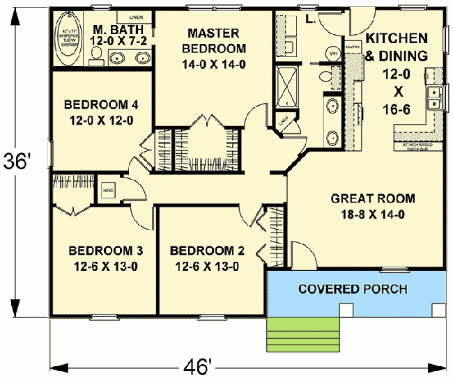 Big Family Style On A Small Budget 2585DH Architectural Designs  - Big Family House Floor Plans