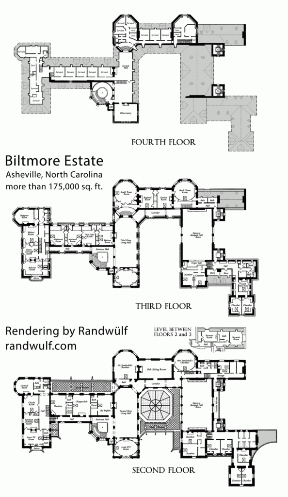 Biltmore Estate Floor Plan - Biltmore House Floor Plan